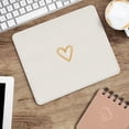 thumbnail image 5 of Square Aesthetic Cute Heart Mouse Pad,Office Home Personalized Mouse Mat Design,Waterproof Funny Mousepad,Non-Slip Rubber Base Computer Mouse Pads for Wireless Mouse,Beige, 5 of 7