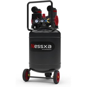 14 Gallon Ultra Quiet Oil-Free Air Compressor, 2HP 8.75 CFM@115PSI, 70dB, 2 Quick Couplers, 110V/60Hz for Auto Repair & Tire Inflation