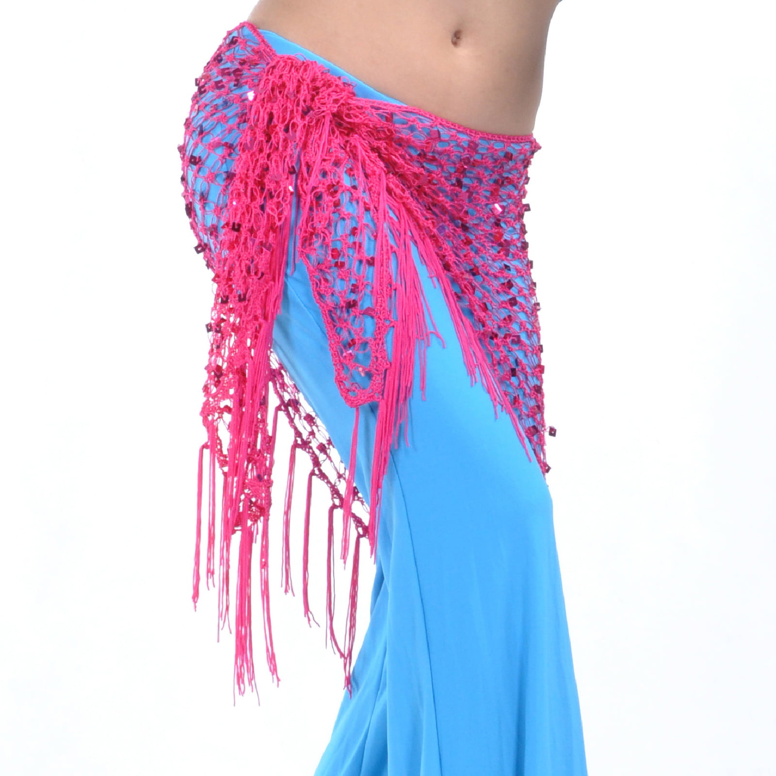 velvet hip scarf blue – Senoritas-tribal-designs
