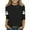 Black, variant on Girls Halloween Shirts Kids 3/4 Sleeve Cute Ghost Graphic Tees Dressy Casual Crewneck Pullover Tops Toddler Girl T-Shirts Army Green 110