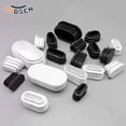 thumbnail image 2 of Tapones de extremo de tubos ovalados y oblongos Tapones de obturación negros/blancos Insertos de tubería Pies de mesa Tapón antipolvo de plástico para sillas Accesorios para muebles, 2 of 5