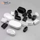 thumbnail image 2 of Tapones de extremo de tubos ovalados y oblongos Tapones de obturación negros/blancos Insertos de tubería Pies de mesa Tapón antipolvo de plástico para sillas Accesorios para muebles, 2 of 5