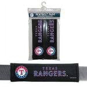 Coussin de Ceinture de Sécurité MLB Texas Rangers (Lot de 2), Taille Unique, Blanc