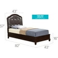 thumbnail image 2 of Glory Furniture Triton Twin Panel Bed in Cappuccino, 2 of 2