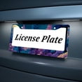 thumbnail image 5 of 1pc Multicolor Forest Moonlight 2-Hole License Plate Frame, Aluminum Material, 6x12 Inches with Screw Set, Retro Novelty Car Decoration Gift, Fits Standard US License Plate Size, 5 of 7