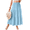 Sky Blue, variant on Cuteduck Women's Flowy Pleated Tiered Skirt Casual A-Line Midi Skirt S-2XL