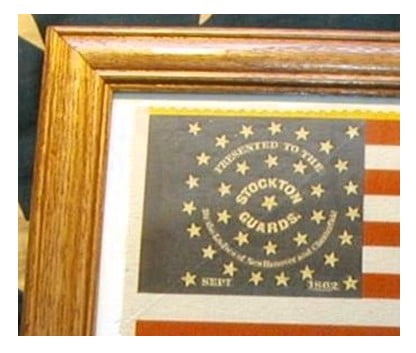 34 Star Flag, American Civil War Flag....12th New Jersey Vols. Patriotic Wall Decor, Wall Art.