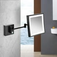 Bathroom Shaving Mirror Wall Mounted LED Illuminated Makeup Mirror with