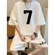 thumbnail image 3 of Chándal informal de moda de gran tamaño de verano, traje holgado para correr con diseño de gofre, camiseta holgada de manga corta y pantalones cortos deportivos, conjunto de 2 piezas para hombre, 3 of 5
