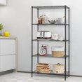 thumbnail image 2 of Might Indoor 5-Tier Metal Black NSF Certified Commercial Height Adjustable Shelf for Storage, 2 of 8