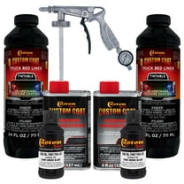 Custom Coat 37031 Camo Smoke Black T93 Urethane Spray-On Truck Bed Liner, 2 Quart Kit with Spray Gun