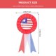 thumbnail image 2 of Tinplate Breastpin Brooch Independence Day Brooch Pin 10Pcs for Clothing Decor, 2 of 4