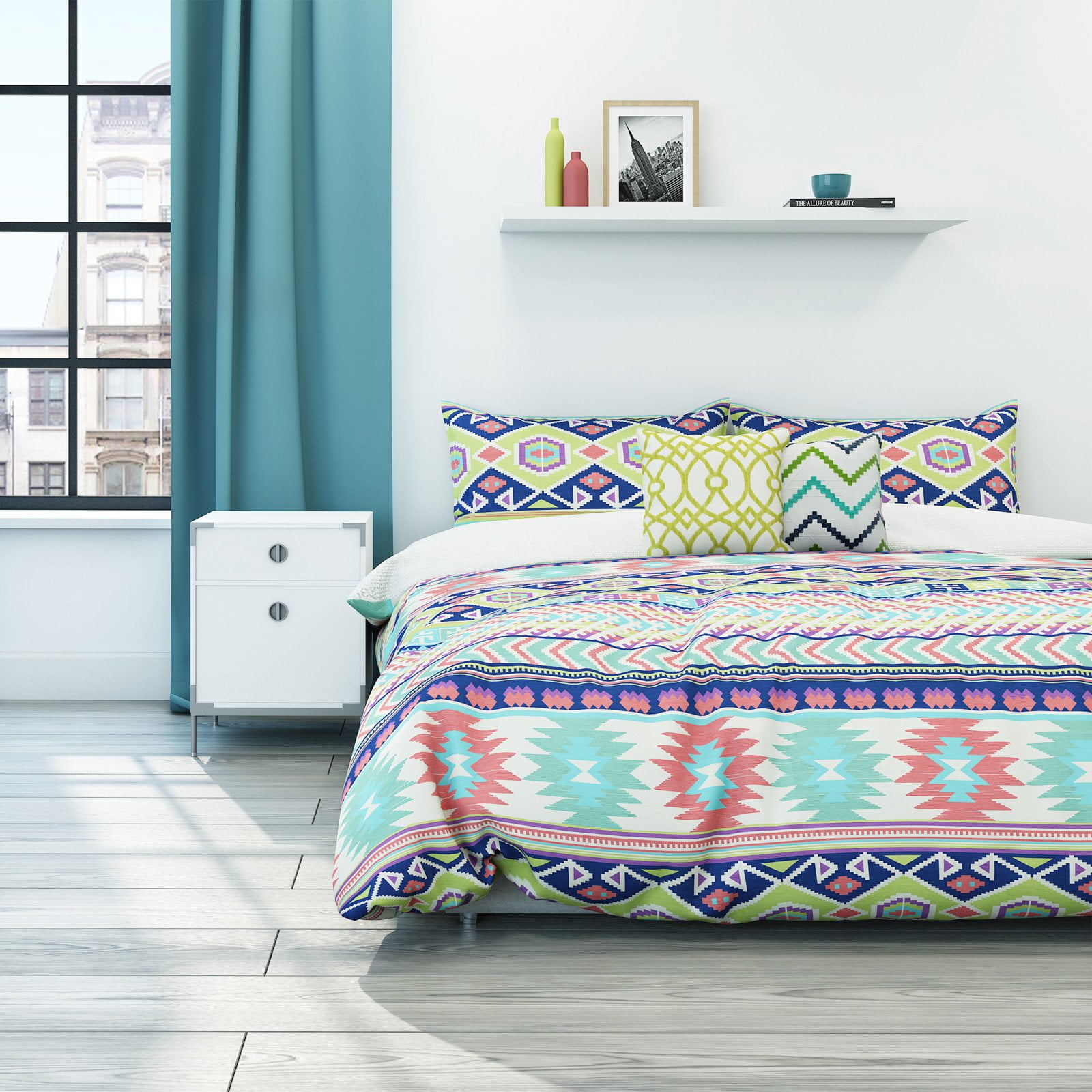 Vesper Boho Soft Cotton Duvet Cover Set, King