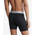 thumbnail image 3 of Calvin Klein Men's Micro Stretch 3-Pack Boxer Brief, Black Bodies W/Asphalt Grey, Mudstone, Acid Orange, XL, 3 of 6