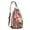 Red-1, variant on Boho Tropical Floral Sling Backpack – Hawaiian Print Hiking Daypack with Jungle Leaves, Hibiscus & Palm Leaf Design, Lightweight & Waterproof for Summer Beach & Resort Travel