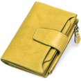 thumbnail image 1 of Cartera de mujer de cuero genuino, monedero delgado, monedero con cremallera para mujer y tarjetas múltiples, billeteras cortas con bloqueo Anti RFID ACTIVE Biensenido a ACTIVE, 1 of 5