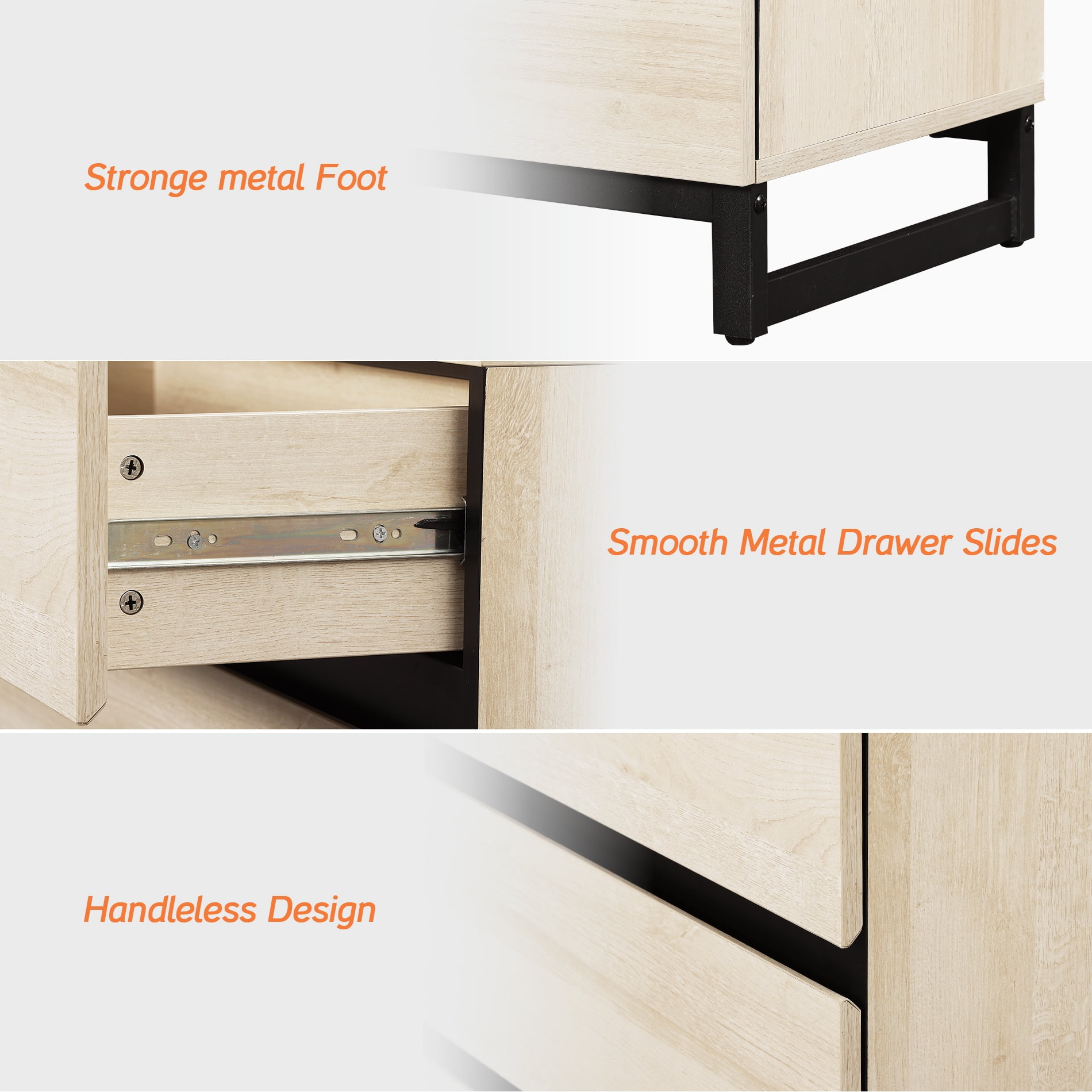 2 In 1 Multifunctional Sideboard Buffet Cabinets, Modern Sideboard With Adjustable Shelf And 6 Drawers, Coffee Bar Cabinet Storage Cabinet For Living Room, Kitchen,Beige