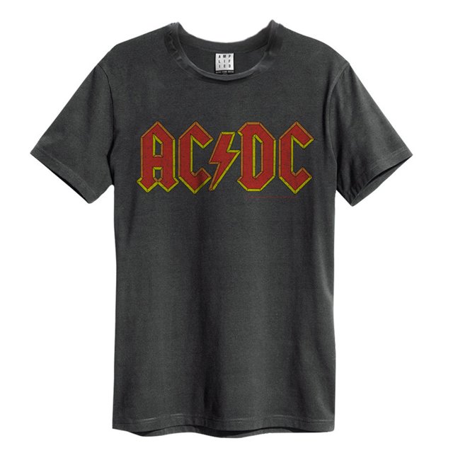 Amplified - Camiseta AC/DC Logo para Adultos Unisex (Carbón)