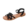 thumbnail image 2 of Zapatillas de verano para mujer, zapatos informales para mujer, sandalias ligeras de fondo plano Wmkox8yii nm9260, 2 of 8