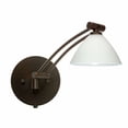 thumbnail image 1 of Besa Lighting 1WW-174307-BR Single Light Halogen Wall Sconce with Bronze Metal Finish from the Domi Collecti, White, 1 of 2