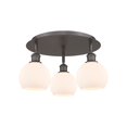 thumbnail image 3 of Innovations Lighting - Athens - 3 Light Flush Mount In Industrial Style-8.63, 3 of 5