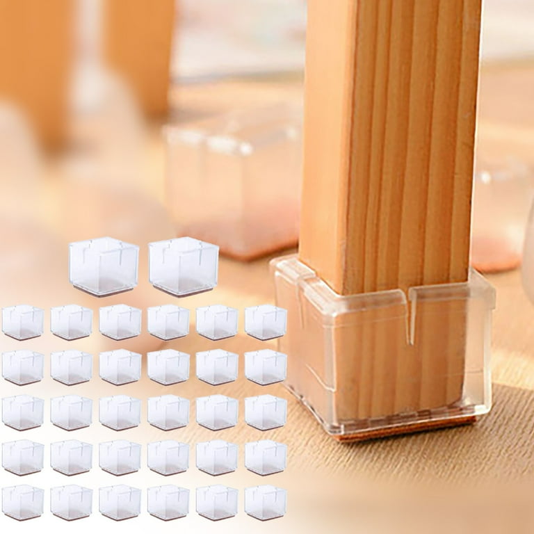 32Pcs Chair Leg Caps Silicone Chair Feet Chair Leg Caps Foot Pads