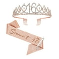 thumbnail image 1 of 13th Birthday Crown For Birthday Girls Teen Girls Birthday Sash & Set 13 Years Old Birthday Gifts For Teen Girls Rose Gold Crown And Sash 13th Birthday Decorations For Girls 13 P, 1 of 3