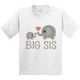 thumbnail image 3 of Inktastic Big Sis Elephant Youth T-Shirt, 3 of 5
