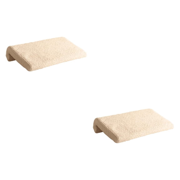 Fzaqwen 2 Pieces Bed Headboard Pillow with Washable Cover Hanging Headboard Cushion Back Mlik Tea