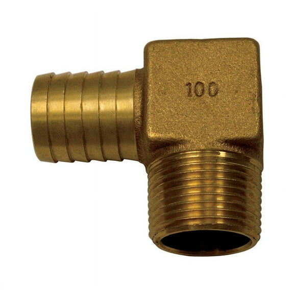 Campbell 4514840 1 x 3 in. Brass Hydrant Elbow
