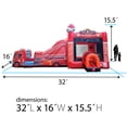 thumbnail image 2 of TentandTable Mega Inflatable Water Slide Bounce House Combo with Blower, Fire Truck, 2 of 8