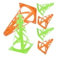thumbnail image 5 of PENIKOKO 6-Pack 9-Inch Soccer Training Cones in Green and Orange for Speed, Agility, and Dribbling Practice, 5 of 7