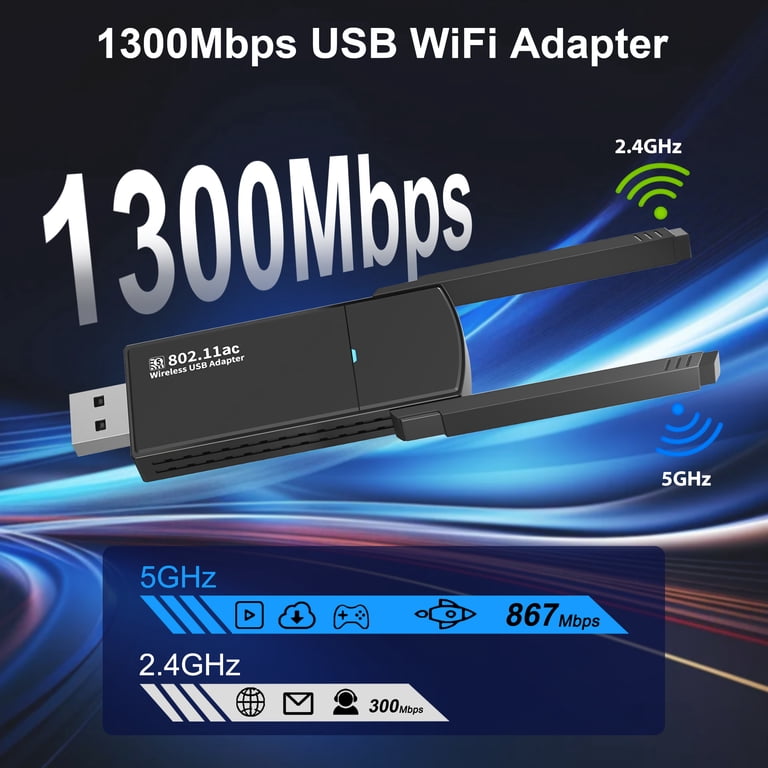 L-link 1300mbps Usb Wifi Adapter Wireless Network Card Usb3.0 2.4g/5