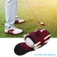 thumbnail image 5 of Golf Ball Waist Bag with Tee Holder, Buckle, Clip for Women Men Belt Golf Storage, Wine Red, 5 of 5