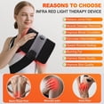 thumbnail image 2 of Red Light Therapy for Body, 24’’ x 12’’Large Infrared Light Therapy Pad with Timer Remote Control, 660nm 850nm Home Light Therapy for Knee Shoulder Back Muscle Joint (with Elastic Strap), 2 of 7