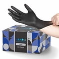 thumbnail image 1 of Guantes desechables de nitrilo Hand-E Touch negros, tamaño mediano, paquete de 50, 1 of 13
