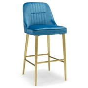 MoDRN MODRN Home Bar Stool, Blue
