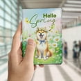 thumbnail image 4 of Shiba Inu Hello Spring Time Flower Floral Nature Travel Passport Wallet Shibas Dog Lovers Gifts Idea PU Leather Passport Holder Cover - 02031, 4 of 5