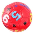 thumbnail image 4 of Shisuyan Ballons de Terrain de Jeu en Forme de Football Rouge 1Pcs 5.9x5.9x2.8in, 4 of 8