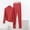 Red, variant on MGDXOX Women's 2 Piece Outfit Modal Lounge Set Casual Mock Turtleneck Long Sleeve Tops and Wide Leg Pants Soft Comfy Pajamas Brown M