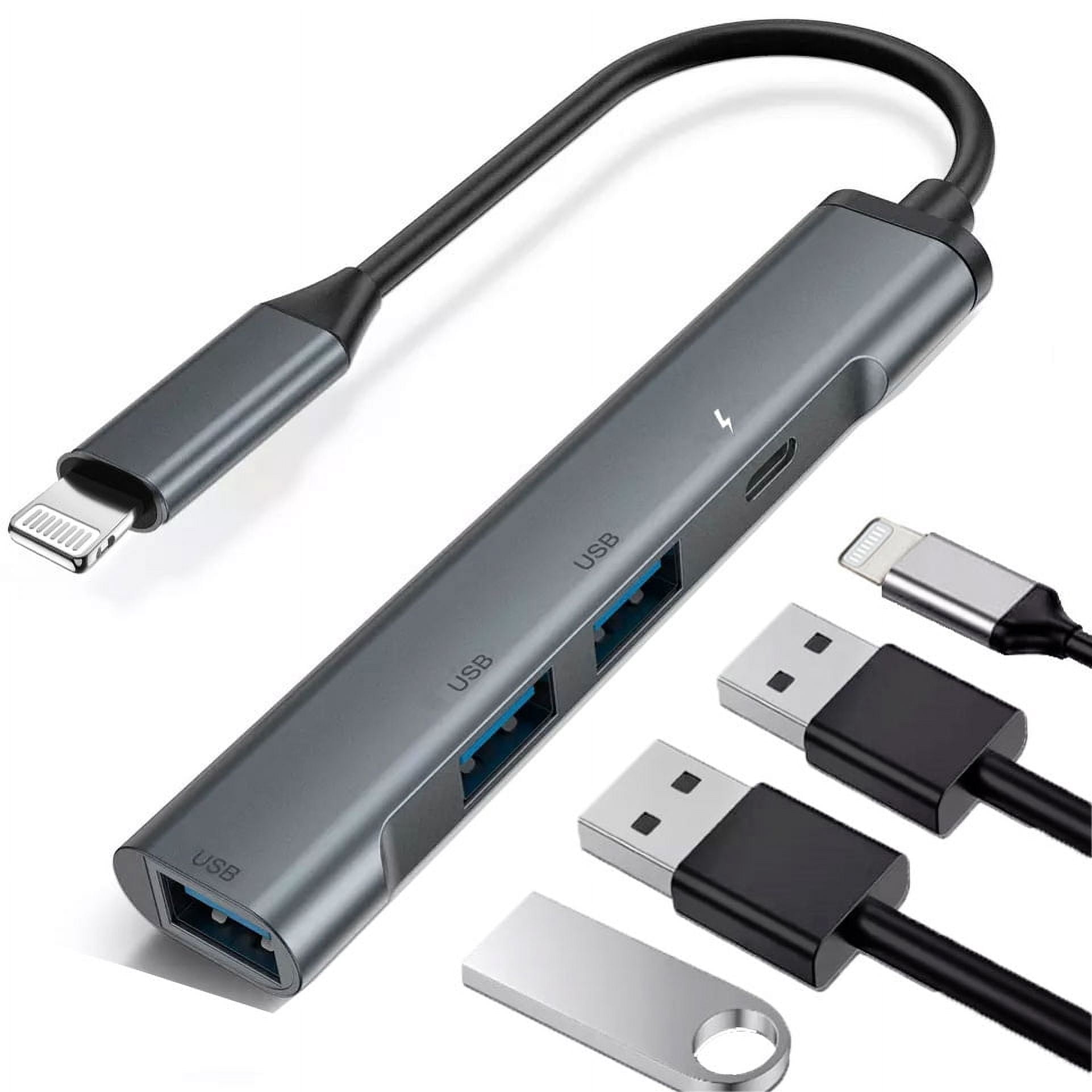 4-in-1 TYPE-C Hub USB-C Adapter for iPad 10.2" (2021 9th Gen)/10.2 (2019 7th Gen) - Charger Port Splitter