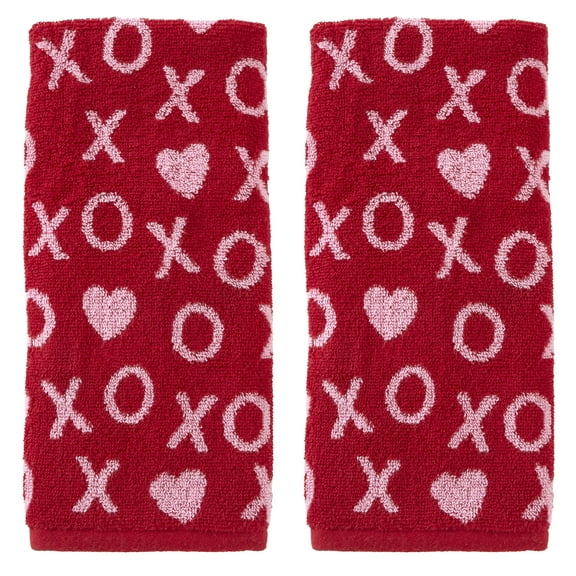 SKL Home XOXO Jacquard Hand Towel