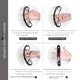 thumbnail image 4 of Expansor de dedo de guitarra, artefacto auxiliar de entrenamiento de mano, expansor de dedo de mano izquierda, entrenador, divisor de dedo abierto, 4 of 5