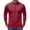 Wine #019, variant on Men's Cycling Jersey with 3+1 Rear Zipper Pockets, Long Sleeve Quick Dry UPF 50+ Half Zip Riding Bike Shirts 2XL