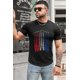thumbnail image 2 of ABPHQTO Camiseta de manga corta para hombre de la Fuerza Aérea de la bandera de EE. UU. Negra para hombre, 2 of 4