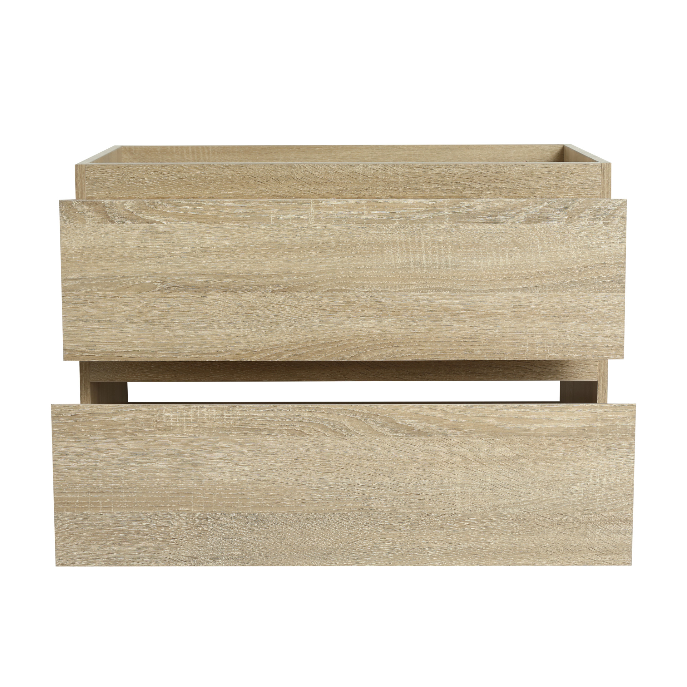 Noble House 30" Floating Bathroom Vanity Cabinet, Modern Wood Grain, Soft-Close Drawer, Excluded Sink, Light Oak