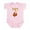 Petal Pink, variant on CafePress - Thanksgiving Infant Bodysuit - Baby Light Bodysuit, Size Newborn - 24 Months