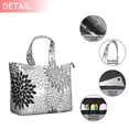 thumbnail image 2 of Black Floral and Petal Pattern Travel Tote Bags for Women Carry On,Large Weekender Bags for Women Travel,Multi Functional Duffle Bag for Work,Shopping,Sports, 2 of 5