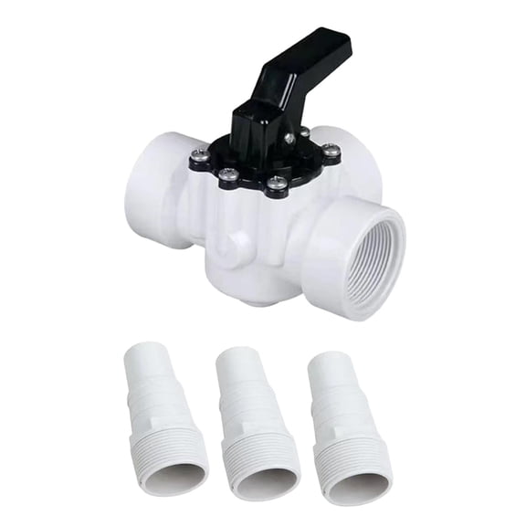 3 Way Diverter Pool Hoses Connection 1 1/2 inch Replacement Swimming Pool Diverter for Most Pool Accessories