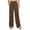 Brown, variant on Dxzfnsa Womens Wide Leg Pants Fall Women's Casual Solid Color Straight Leg Pants Stretch Waist Drawstring Trousers Lightweight Hiking Cargo Pants with Pockets